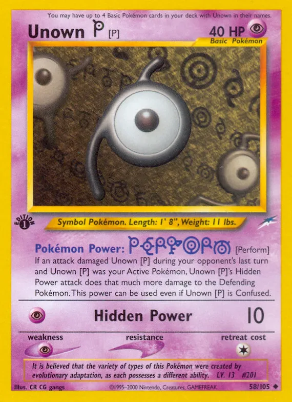 Unown [P] #58 – Neo Destiny