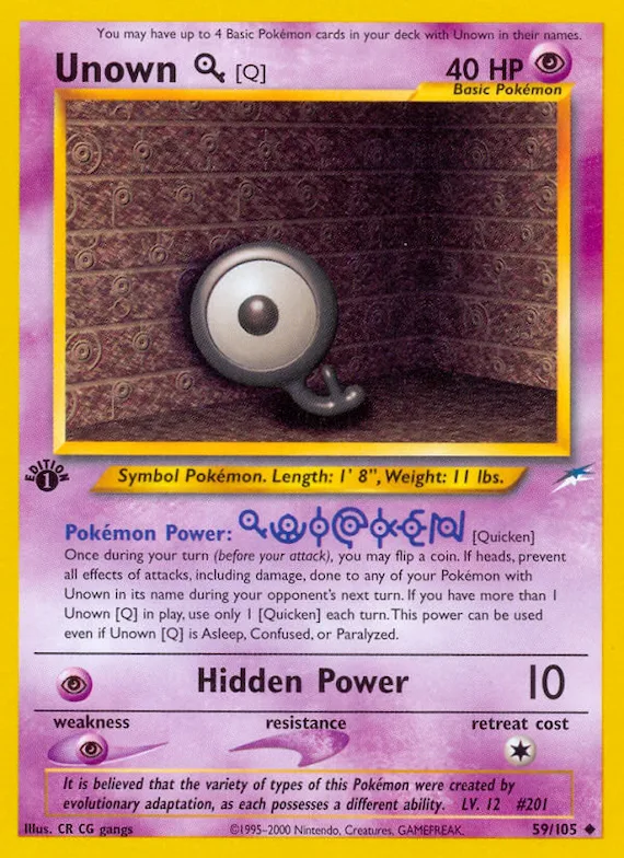 Unown [Q] #59 – Neo Destiny