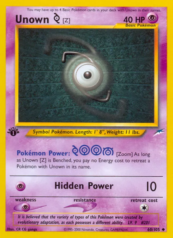Unown [Z] #60 – Neo Destiny