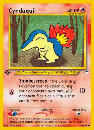 Cyndaquil #61 – Neo Destiny