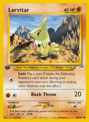 Larvitar #70 – Neo Destiny