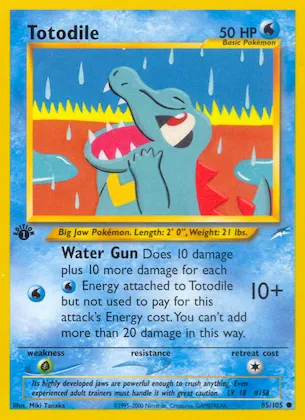 Totodile #85 – Neo Destiny