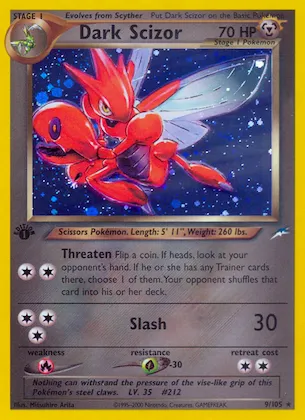 Dark Scizor #9 – Neo Destiny
