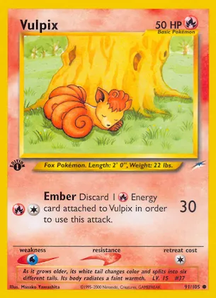 Vulpix #91 – Neo Destiny