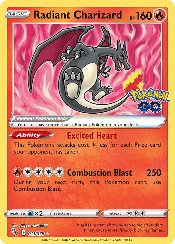 Radiant Charizard #11 – Pokémon GO