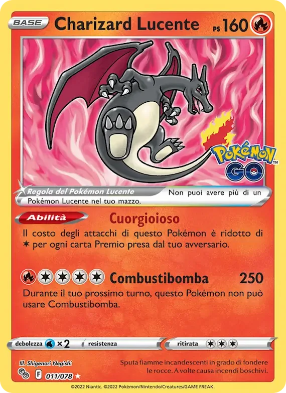 Charizard Lucente 11 – Pokémon GO