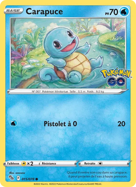 Carapuce 15 – Pokémon GO