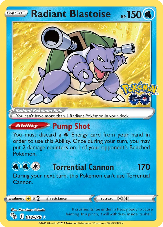 Radiant Blastoise #18 – Pokémon GO
