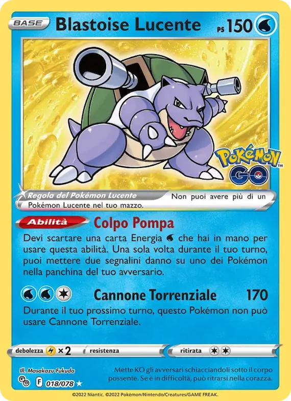 Blastoise Lucente 18 – Pokémon GO