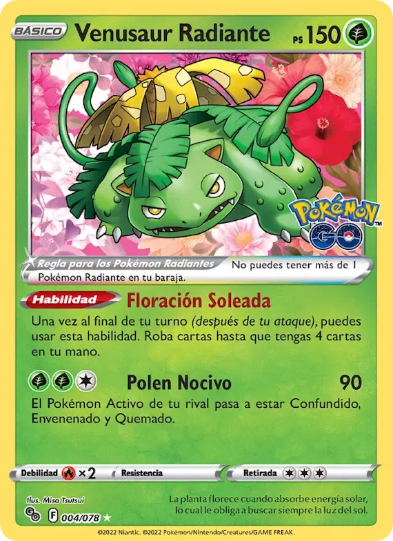 Venusaur Radiante 4 – Pokémon GO