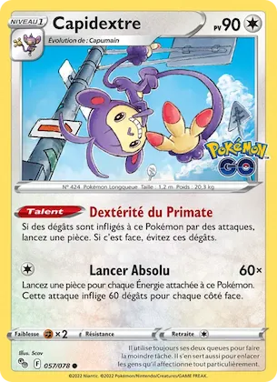 Capidextre n° 57 – Pokémon GO