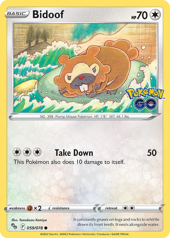 Bidoof #59 – Pokémon GO