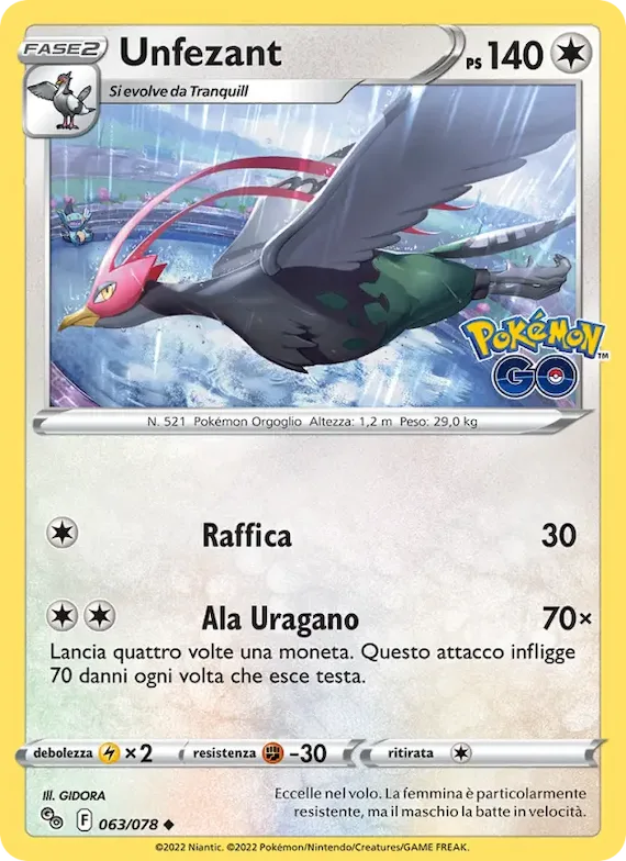 Unfezant 63 – Pokémon GO
