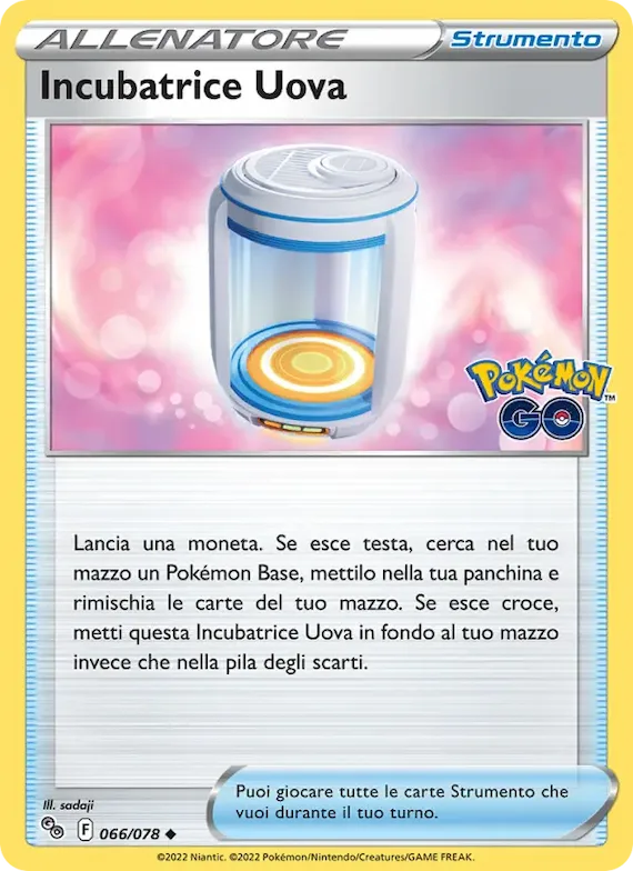 Incubatrice Uova 66 – Pokémon GO