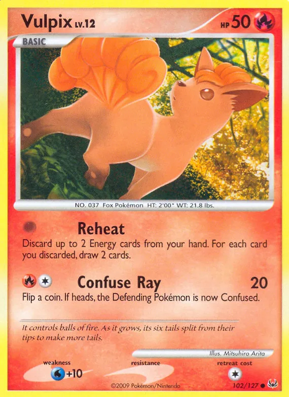 Vulpix #102 – Platinum