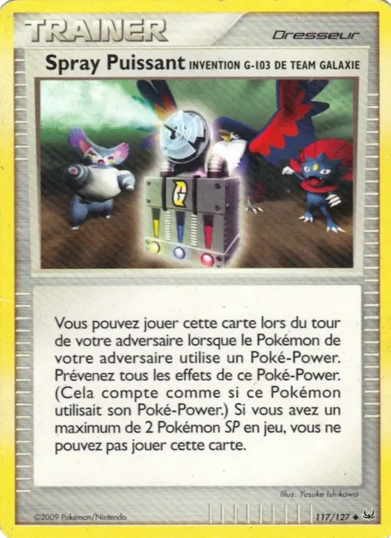 Spray Puissant Invention G-103 de Team Galaxie 117 – Platine