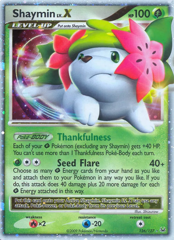 Shaymin LV.X #126 – Platinum
