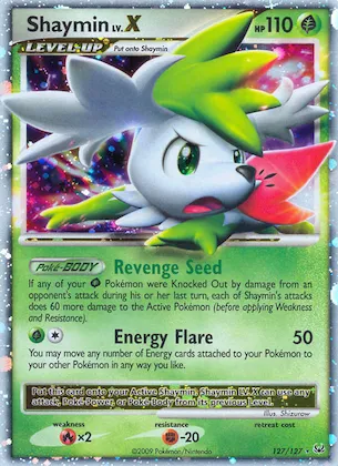 Shaymin LV.X #127 – Platinum
