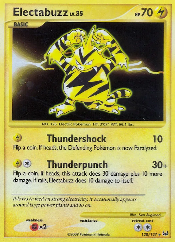 Electabuzz #128 – Platinum