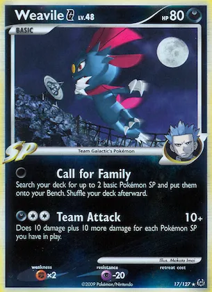 Weavile G #17 – Platinum