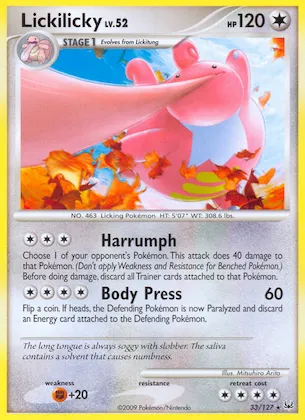 Lickilicky #33 – Platinum