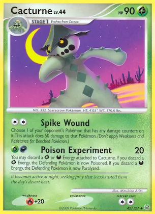 Cacturne #42 – Platinum