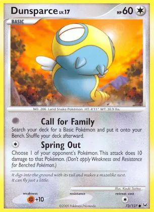 Dunsparce #73 – Platinum