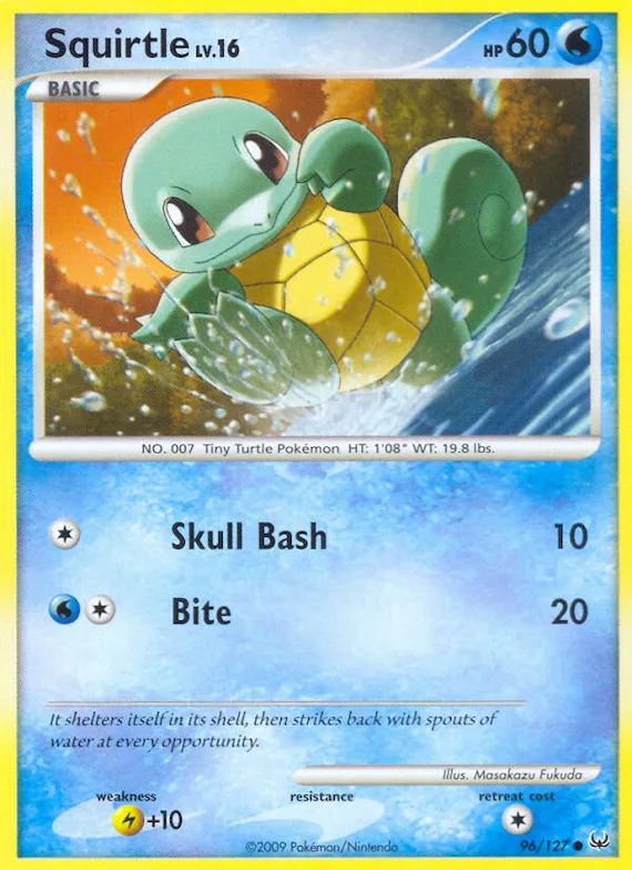 Squirtle #96 – Platinum