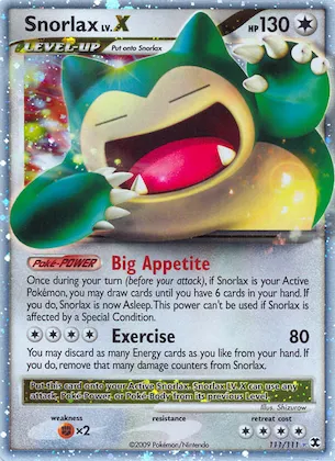 Snorlax LV.X #111 – Rising Rivals