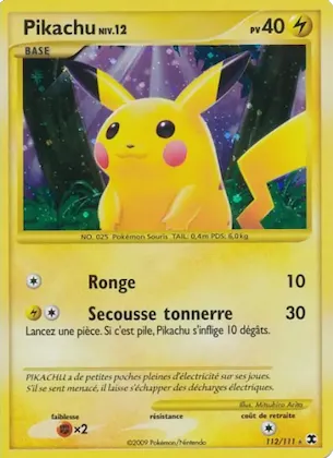 Pikachu Niv. 12 112 – Rivaux Émergeants