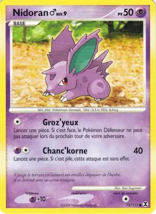 Nidoran♂ Niv. 9 n° 72 – Rivaux Émergeants