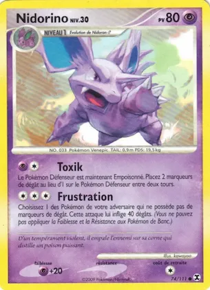 Nidorino Niv. 30 n° 74 – Rivaux Émergeants