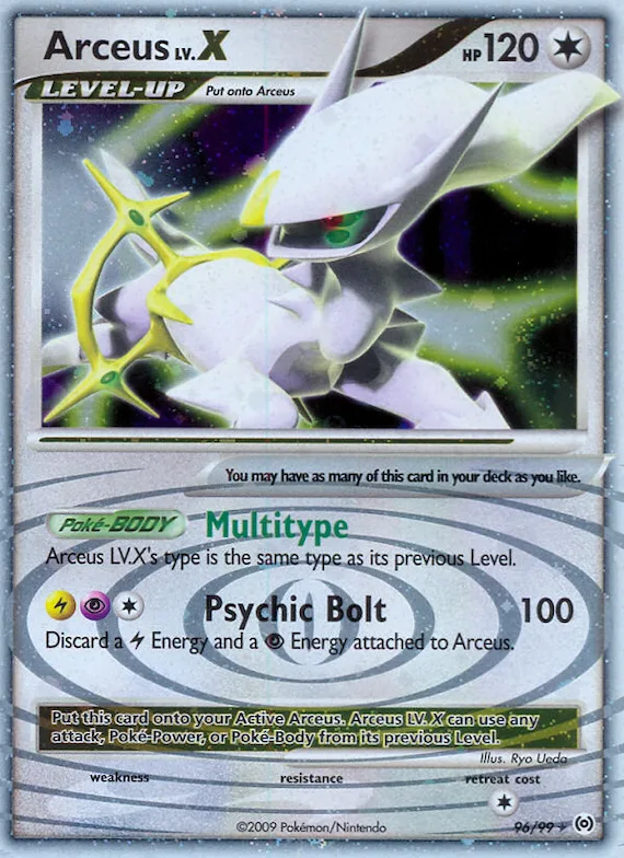 Arceus LV.X #96 – Arceus