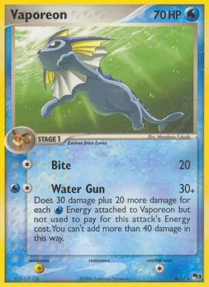 Vaporeon #6 – POP Series 3