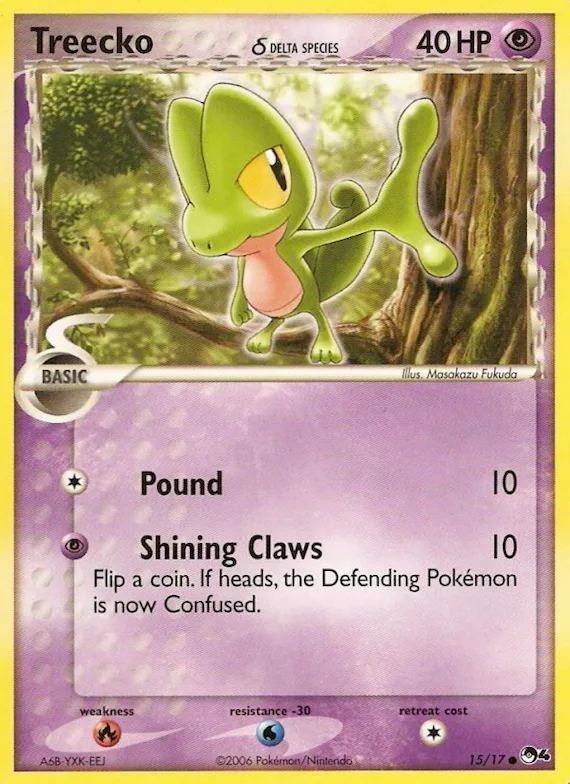 Treecko δ #15 – POP Series 4