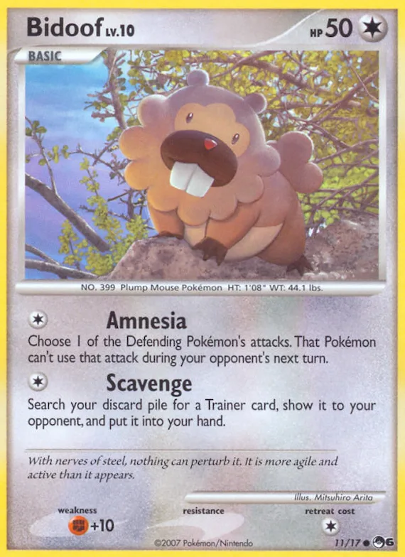Bidoof #11 – POP Series 6