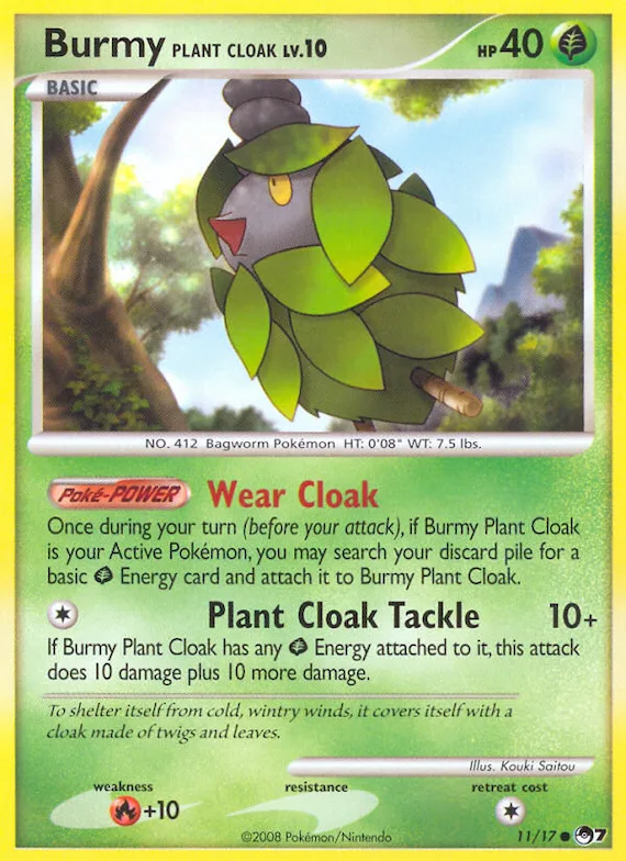 Burmy Plant Cloak #11 – POP Series 7