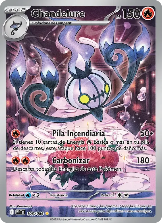 Chandelure 103 – Llama Blanca