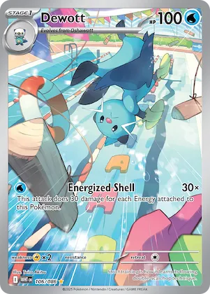 Dewott #106 – White Flare