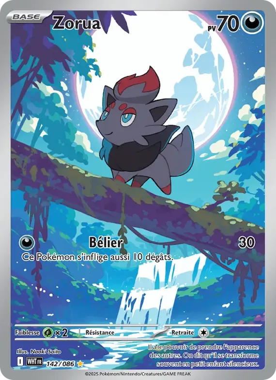 Zorua 142 – Flamme Blanche