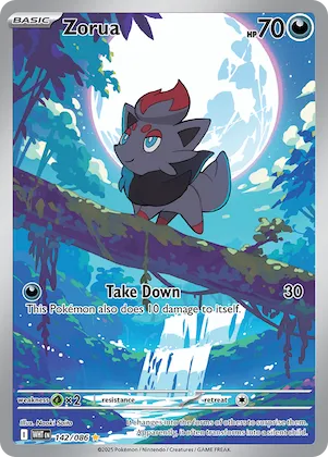 Zorua #142 – White Flare