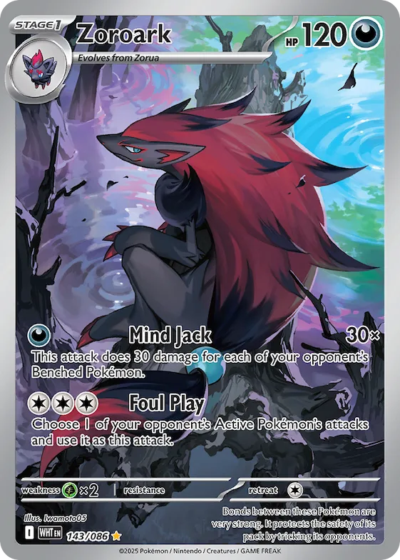 Zoroark #143 – White Flare