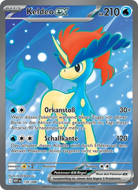 Keldeo-ex 159 – Weiße Flammen