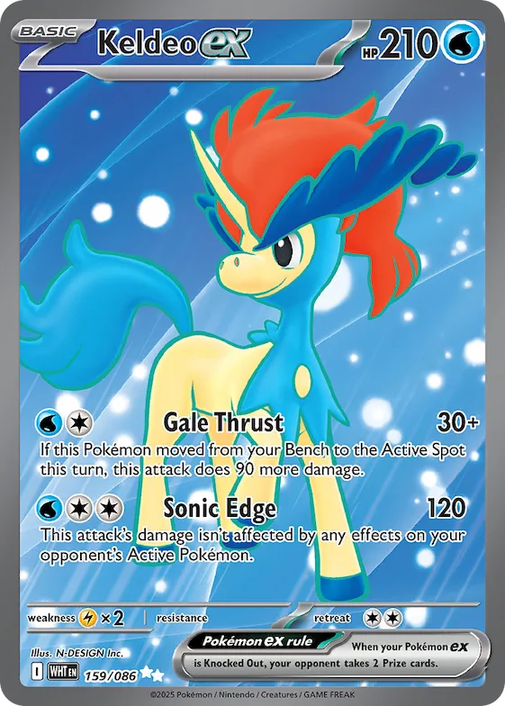 Keldeo ex #159 – White Flare
