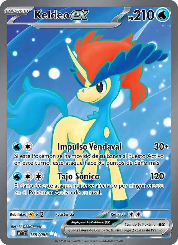 Keldeo ex 159 – Llama Blanca