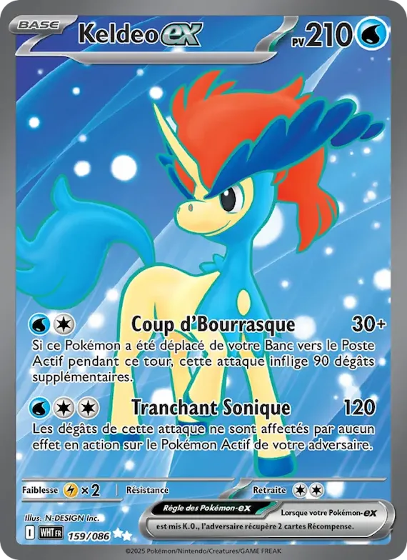 Keldeo-ex 159 – Flamme Blanche