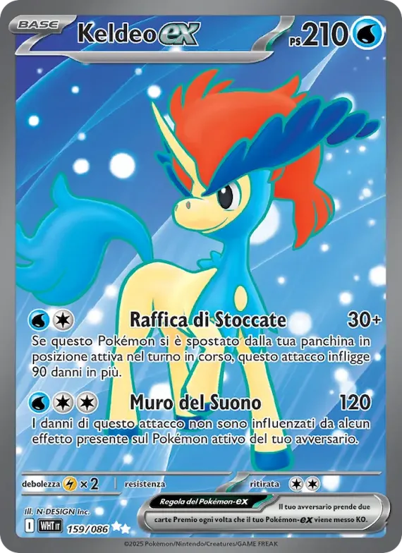 Keldeo-ex 159 – Fuoco Bianco