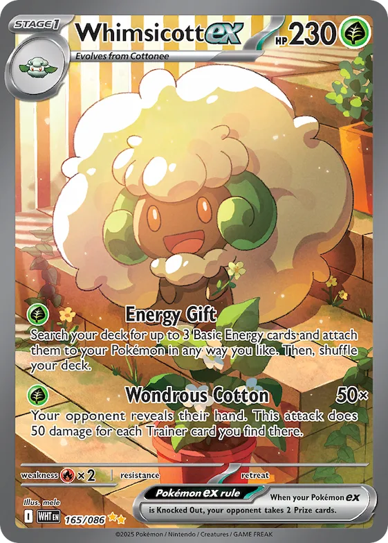 Whimsicott ex #165 – White Flare