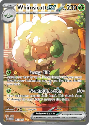 Whimsicott ex #165 – White Flare