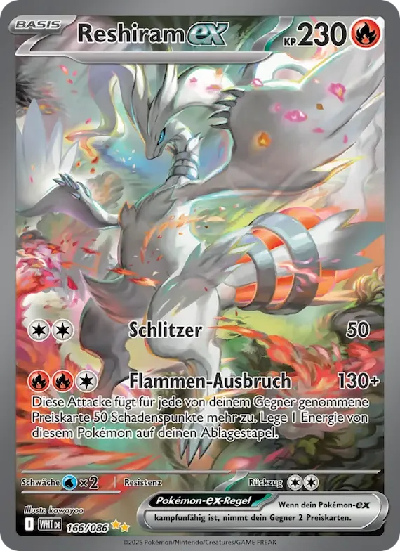 Reshiram-ex 166 – Weiße Flammen